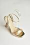 U 569918104   Gold Fabric Single Band Evening Dress Shoes - 6