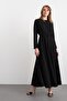 Linda Piece Long Dress Black - 4