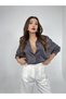 Fame Women's Silk Jacquard Shirt Portland Model - 5