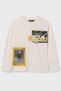 Boy 10-16 Years Old Printed Uzunkol Body 7091 Cream - 2