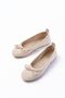 6101 Beige Suede Bowknot Casual Women's Babet - 3
