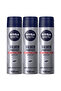Men Silver Protect Antibacterial Anti-Odor Spray Multi-Box (3x150ml)