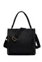 Black Long Strap Women's Shoulder Bag - 24wbd2438ft