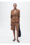 Linen Blended Belted Blazer Jacket - 2