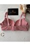 Jennifer Balensiz Push-Up Supported Laser Cut Seamless Front Tie Attractive Daily Bra - 5