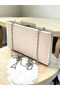 Nude Color Non-Marking Glittery Satin Crystal Stone Women's Evening Dress Bag - 5