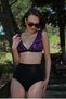 Fashion Line Women's Ruffle High Waist Bikini Set Violet 35001 - 2
