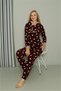Fashion Line Welsoft Fleece Women's Hooded Pajama Set 8513 - 3