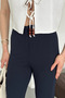Women's Lia High Waist Pencil Carrot Model Skinny Leg Crepe Fabric Trousers - 2