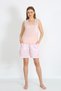 Fashion Line Women's Thick Strap Shorts Set with Pockets Powder 3618 - 6
