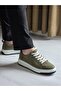 Melinta Khaki Green Genuine Leather Casual Men's Shoes - 3