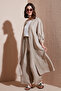 Oversize Long Linen Kimono with Lace Detail on the Back Kimono 7183687 - 3