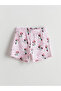 Pink Printed Girl's Shorts Pajama Set - 4