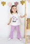 Girl Capri t Shirt Sport 2 Li Set 2/5 Years - 2