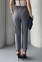 Women's Elise High-Waist Tapered-Leg Shaping Stretch Fabric Trousers with Elastic Back - 2