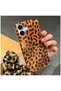Apple iPhone 16 Plus Compatible Case Luxe Leopard Silicone Case Desert Titanium