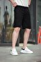 Black Basic Men's Shorts E6566 - 3