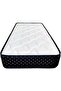 White Flat Satin 190x90x10cm Medicated Long Mattress with Black Border - 2