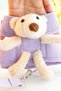 Lilac Color Teddy Bear Figured L Size Chest Cat/Dog Collar - 3
