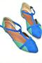 Cobalt Blue/Water Green Women's Ballerinas B726881802 - 2