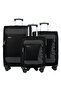 Hyper Trek 3 Pieces Set 8 Wheels Soft Luggage - Black
