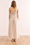 Women's Ecru Top Openwork Strap Midi Dress Elb- 19002360 - 7