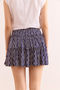 Women's Purple Piece Shorts Soft Textured Stretchy Mini Skirt Etk- 19000307 - 8