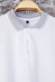 Beyaz Regular/Normal Kesim Polo Yaka T-shirt TMNSS25PO00033 - 7