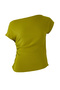 Oil Green Crepe Summer Woven Zipper Plus Size Blouse Tbbss25Af00016 - 5