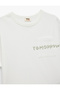 Printed Pocket Detailed Crew Neck Cotton Short Sleeve T-Shirt - 3