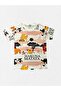 Boy's 100% Cotton Ecru Lion King Patterned Short Sleeve Shorts Summer Pajama Set - 5