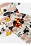 Boy's 100% Cotton Ecru Lion King Patterned Short Sleeve Shorts Summer Pajama Set - 4