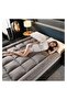 COTTON HOTEL STYLE FIBER FILLED 180 X 200 X 10 CM GREY MATTRESS TOPPER - 2