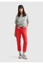 Women's Coral 100% Linen Elastic Waist Trousers - 3