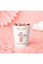 1 Year Old Foil Plate Glass Set of 6 Pink - 3