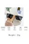 Retro Gold Slim Unisex Glasses - 6