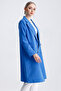 Women's Button Detailed Lined Long Oversize Blazer Jacket - 3