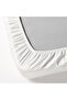 DVALA White Fitted Sheet 120x200 cm – 100% Cotton, Soft, Durable & Fits Mattresses Up to 26 cm - 4