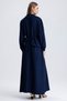Women's Baby Collar Lace Detailed Tie-Up Blouse and Bell Skirt Double Linen Set - 8