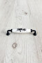 Black Metal-Genuine Porcelain Black Flower Pattern 128 mm Furniture/Cabinet/Garment Closet/Cap/Kitchen Handle