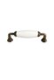 Metal-Real Porcelain Antique Yellow Color 96 mm Furniture/Cabinet/Garment Closet/Cap/Kitchen Handle - 3