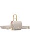 Mini Bag for Airpods 4 Vegan Leather Crossbody Case with Magnetic Snap Closure - Dark Beige