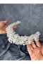 Nileda Crystal Beaded Bridal Henna Crown Hair Accessory - 2