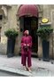 Sleeves Ribbon Bow Detail Design Jacket Blouse Trousers Brand Equivalent Three-Piece Islamic Casual Stylish Suit - 4