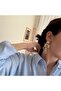 Brand White Stone Face Earrings - 2
