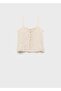 Kombinierte Bluse mit durchbrochenen Details - 3