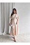 Quality Midi Dress with Slit Detail and Belt