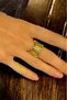 Heartbeat Gold Ring Heart Rhythm Feeling Ring Flexible Measure Handmade Design Ring - 2
