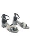 Iremsu 2727 girl's evening dress stoned heeled shoes platinum - 2
