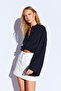 Women's Black Shirt with Loose Sleeves - 7